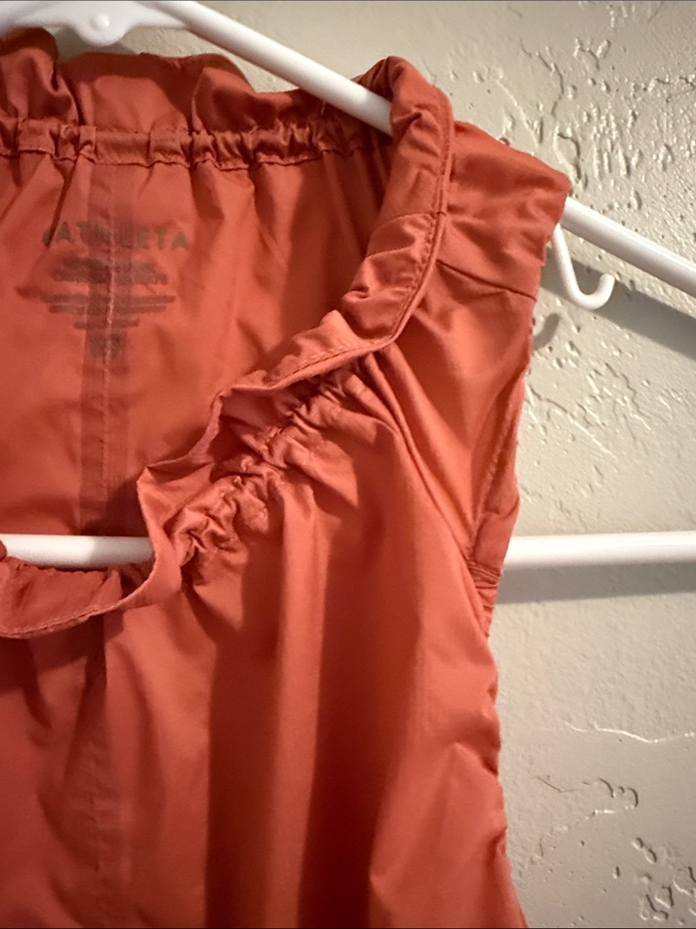Athleta Brick Sleeveless Ruffle-Neck Sleeveless Blouse - Picture 4 of 9